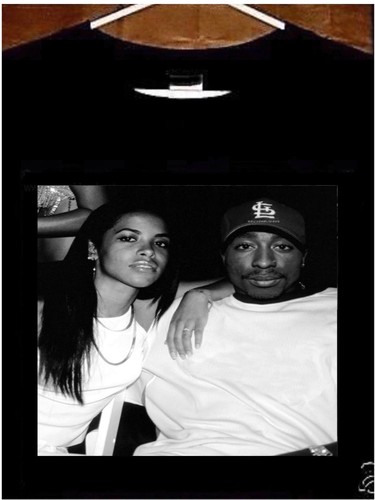 2PAC T shirt; Tupac Aaliyah Tee Shirt 