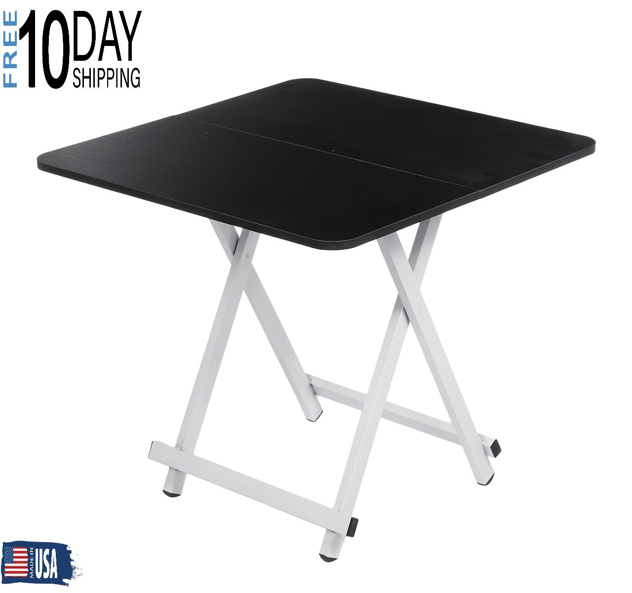 Foldable MDF Coffee Table for Indoor Outdoor Sofa Side Camping Picnic Party Portable