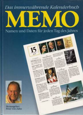 Memo - Das Immerwährende Kalenderbuch - Namen Und Daten Für Jed