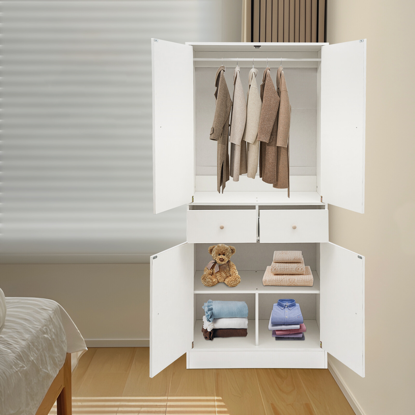 Clothes Storage Cabinet Free Standing Wardrobe Cabinet Clothes Storage Cabinet