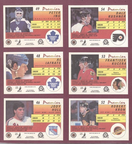 1990-91 O PEE CHEE 90-91 OPC PREMIER NHL HOCKEY CARD 1-132 SEE LIST - Picture 105 of 265