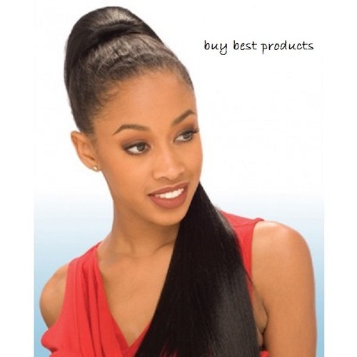 FreeTress Equal Drawstring Long Hair Extension Ponytail - Yaky Straight 22 inch - Picture 2 of 17