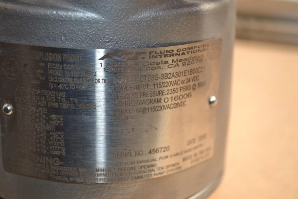 FCI FLT93 S Flow switch FLT93S-3B2A301E1B00C21 explosion proof Fluid Components - Image 3 of 4