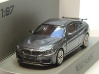 Minichamps Bmw M4 Gts 2016 Grau Metallic, Orange Wheels - 870 027107 - 1:87