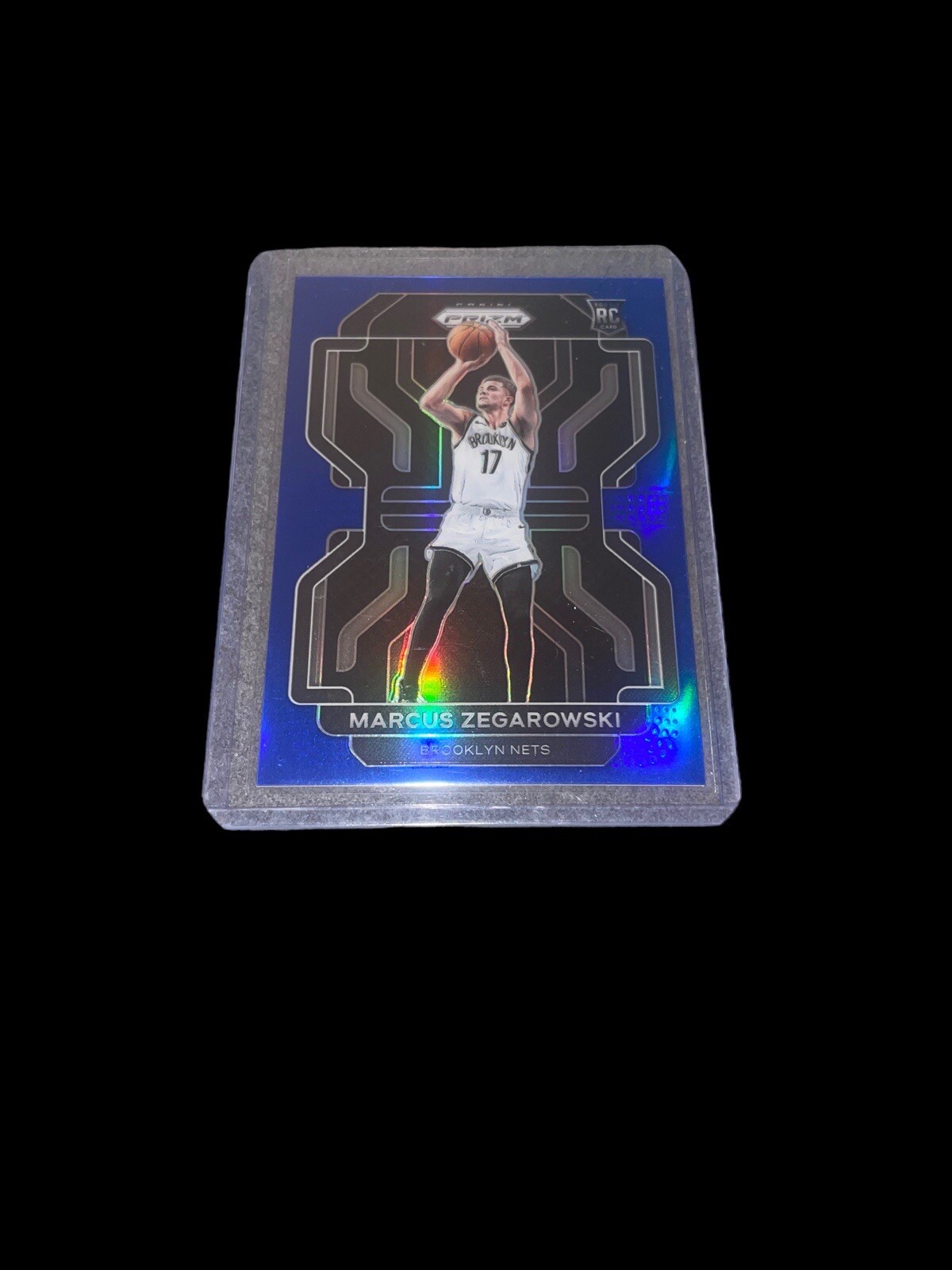 2021-22 Panini Prizm - Blue Prizm #300 Marcus Zegarowski /199 (RC)