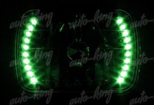 7x6 H6014 H6052 H6054 Square Sealed Beam Black Housing Green Led Headlights