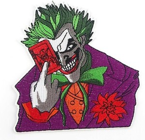 The Joker Character Joker Card Embroidered Iron On Patch Ebay