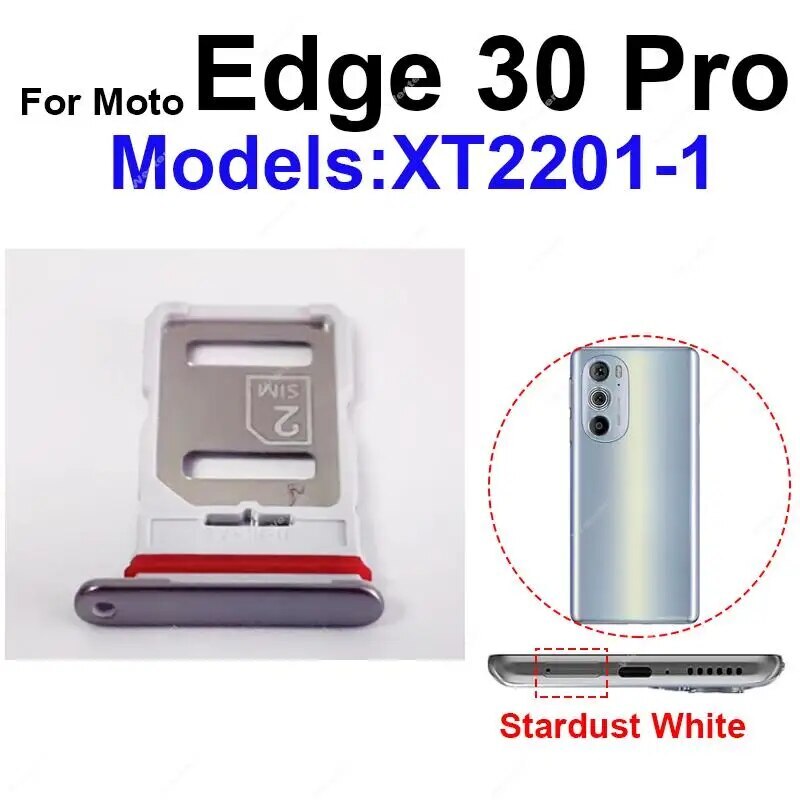 For Motorola MOTO Edge 30 Neo Pro X30 Sim SD Card Reader Socket