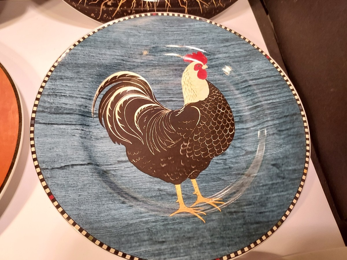 Rooster Plate 1995年製 限定3000個 Warren Kimble Chicken Rooster Plates Vintage 