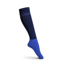 KM ELITE SOCKS NAVY/ROYAL - HIGH QUALITY - 2 PAIRS - UK 7 - 11  (EU 40-46)