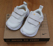 Nike Girl Star Runner 3  White  Yellow  Toddler Size 3C 