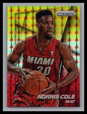 2014-15 Panini Prizm NBA #80 Norris Cole Prizms Yellow and Red Mosaic Miami Heat
