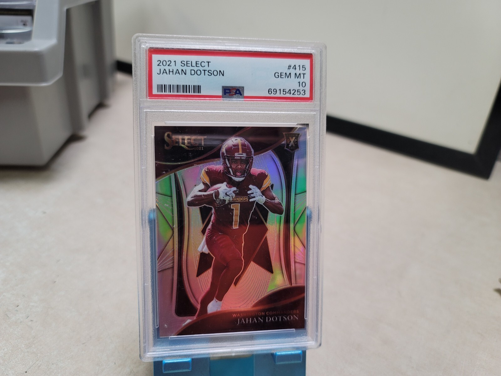 2021 Select Jahan Dotson XRC #415 Silver Holo Rookie PSA 10