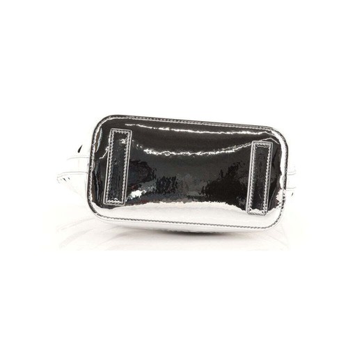Balenciaga Neo Basket Metallic Silver Leather Small Satchel Bag NEW - Picture 7 of 10