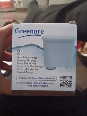 NEW Greenure 2 Water Filters For Philips Saeco AquaClean Filter