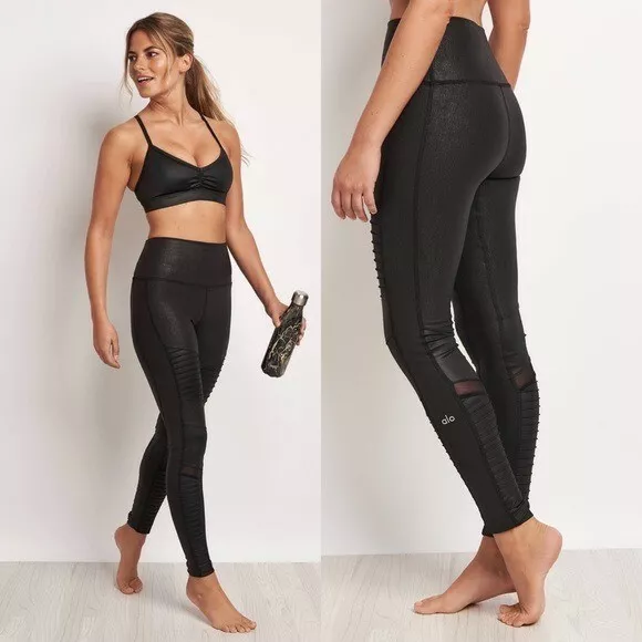 Alo Yoga Moto high waist leggings, joga moto 