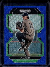 2022 Panini Prizm Draft Picks #PDP126 A.J. Izzi Blue Mojo