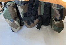 Paintball Pozioma uprząż Pas biodrowy 4 Uchwyt na kapsułki Kamuflaż Regulowana talia