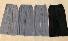 Hanna Andersson 130 Fleece Pants Lot Grey Black Play Condition