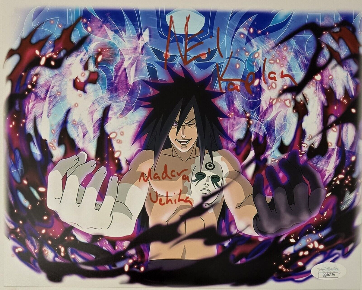 Neil Kaplan Signed Madara Uchiha Photo Naruto Autograph Anime 8x10