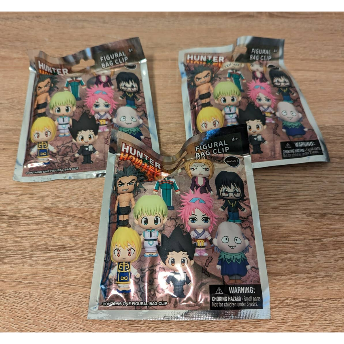 New Lot of 3 Hunter x Hunter Series 2 3D Foam Blind Bag Clip | eBay