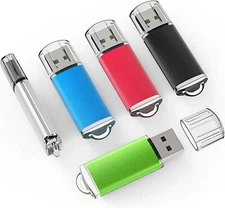 5 Pack 32GB USB 2.0 Flash Drive Memory Stick Thumb Drives