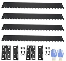 CXRCY Steel Landscape Edging 6 Pack - 40" x 6" - w/ Gloves - New