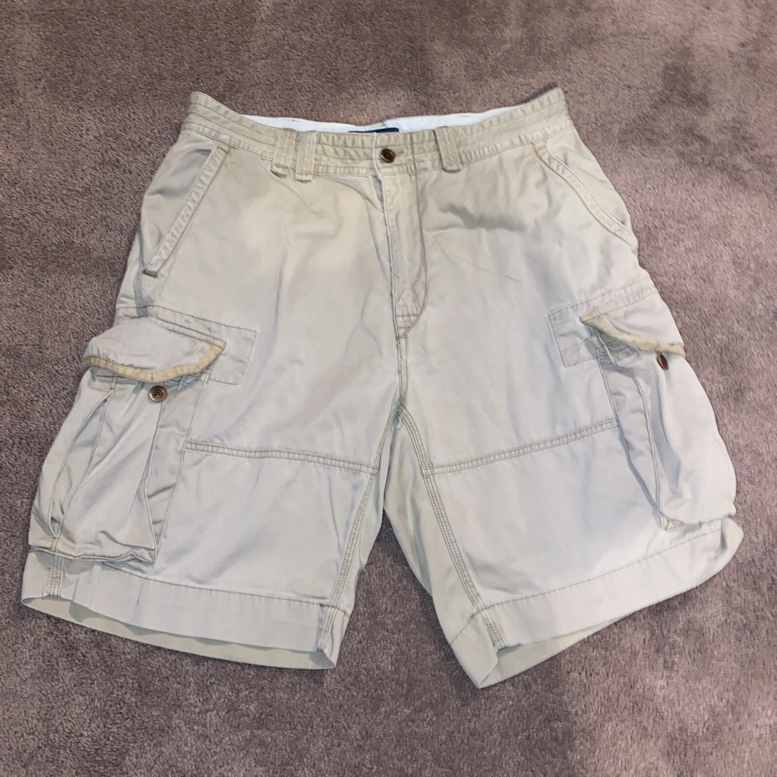 Polo Ralph Lauren Mens Cargo Shorts 34 Beige Classic … Gem