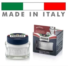 Proraso Blue Protective pre Shave Cream 3.5oz With Aloe Vera & Vitamin E Italy