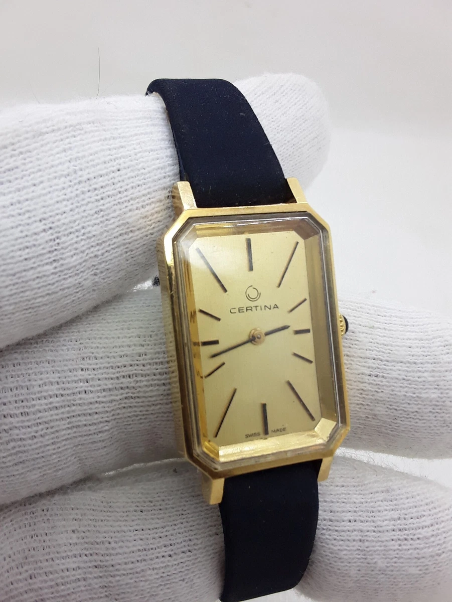 Very Rare Vintage CERTINA Tank Mechanical Watch Working Well