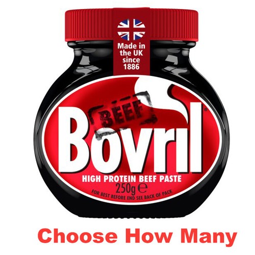 Bovril Rinderpaste 250g Gläser - trinken, verteilen oder zu Fleischgerichten hinzufügen