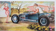 Out of Print Signed Keith WEESNER 1929 Ford Hot Rod Roadster vtg Flathead V8 old