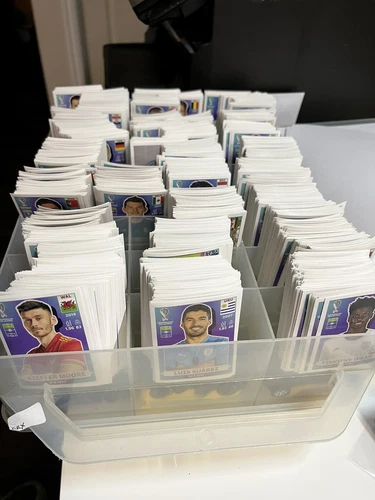 Panini 2022 Qatar Fifa World Cup Stickers Lot Of 100 NO DUPLICATE Stickers