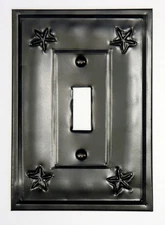 Tin Switch Plate/Outlet Covers w/ Stars - Many configurations to Choose From