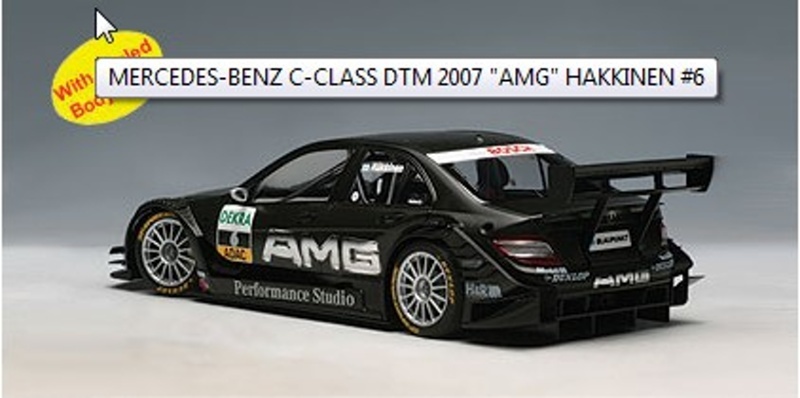 1/18 メルセデス・ベンツC-Class DTM 2011 1/18 メルセデス・ベンツC-Class DTM 2011 ミニカー