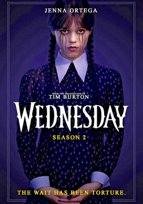 Wednesday Season 2 DVD | Jenna Ortega | Tim Burton | English Audio + Subtitles