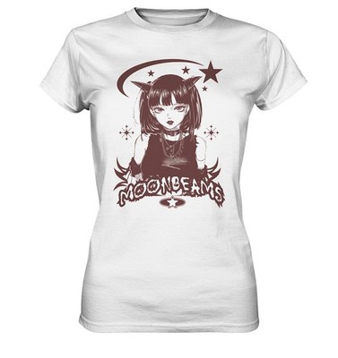Anime Girl T-Shirt, Gothic Shirt, Catgirl, Dark Aesthetic, Harajuku Mode