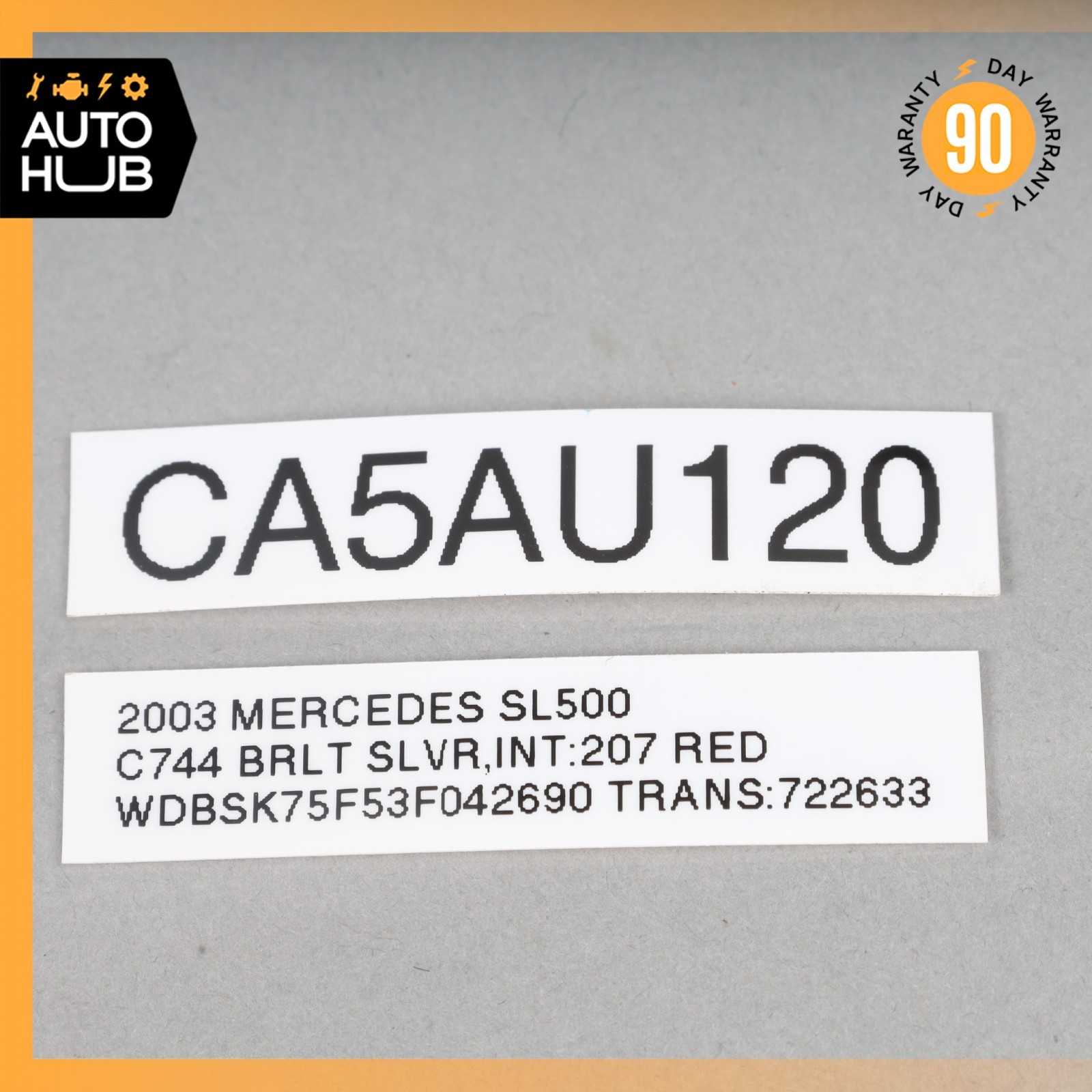 03-12 Mercedes R230 SL500 SL55 AMG SL550 Rear SAM Fuse Box Relay Module OEM