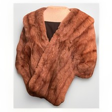 Vintage Helen of Memphis Luxurious Chocolate Brown Fur Wrap or Stole Rare