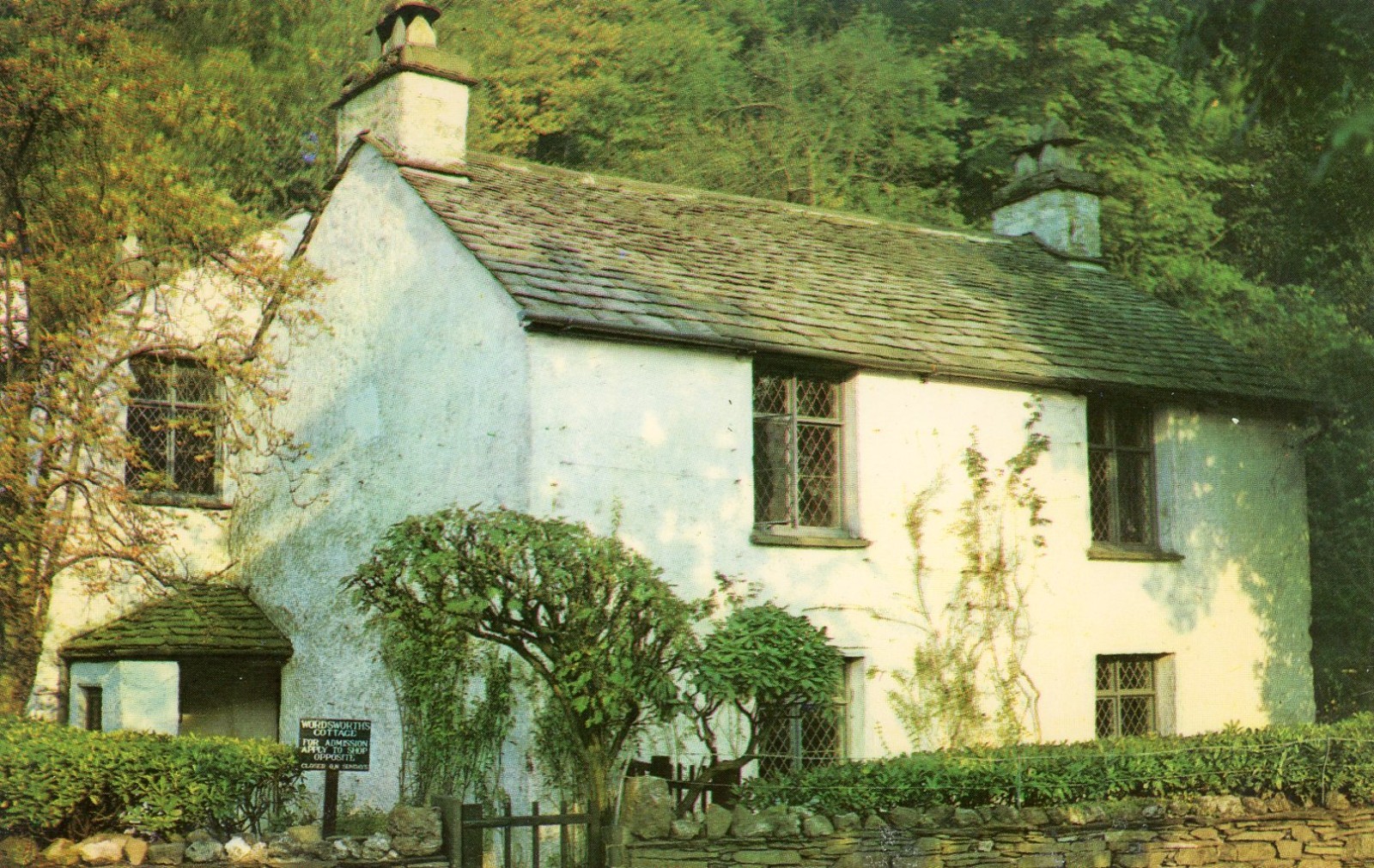 Wordsworth's Cottage, Grasmere, Lake District, Cumbria, England --POSTCARD