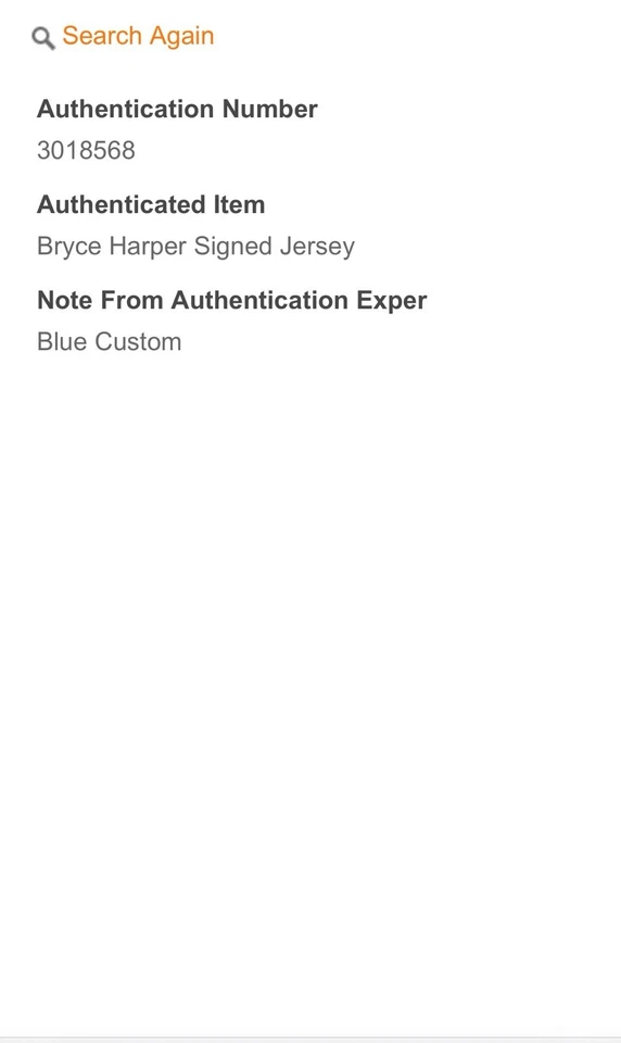 Bryce Harper Signed Philadelphia Phillies Autographed Baseball Jersey w/COA - Image 3 of 4