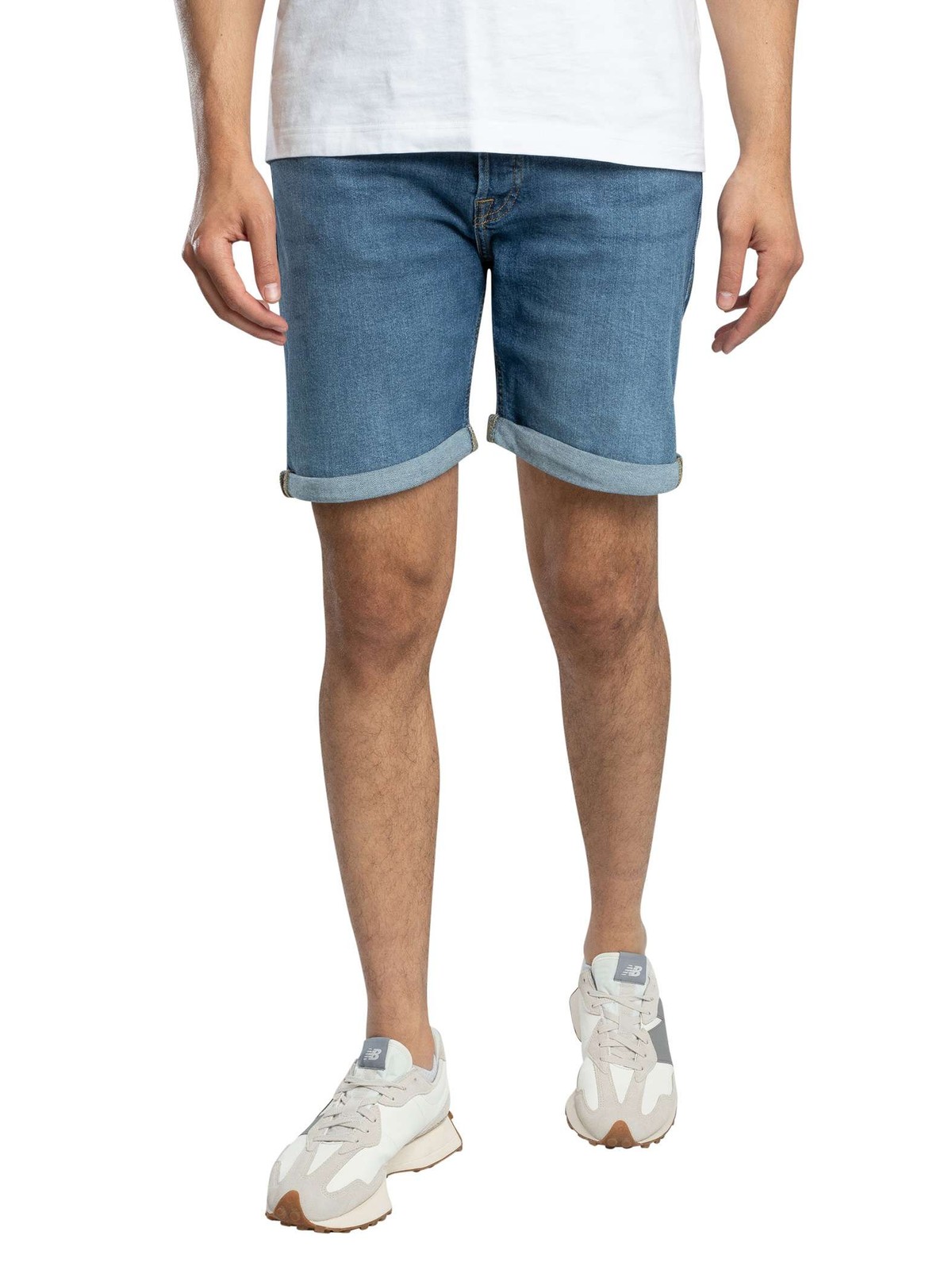 Jack & Jones Men's Blue Regular Fit Denim Shorts - Image 2