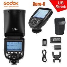 Godox V1-C Flash Speedlite 76Ws 2.4G TTL HSS Speedlight Xpro-C Trigger for Canon