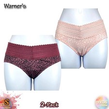NWOT 2-Pack Warner's S No Pinching No Problems Lace Hipster Underwear 5609J
