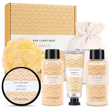 Spa Luxetique Gifts for Women, 6 Pcs Vanilla Womens Spa Gift Set with Hand Cr...