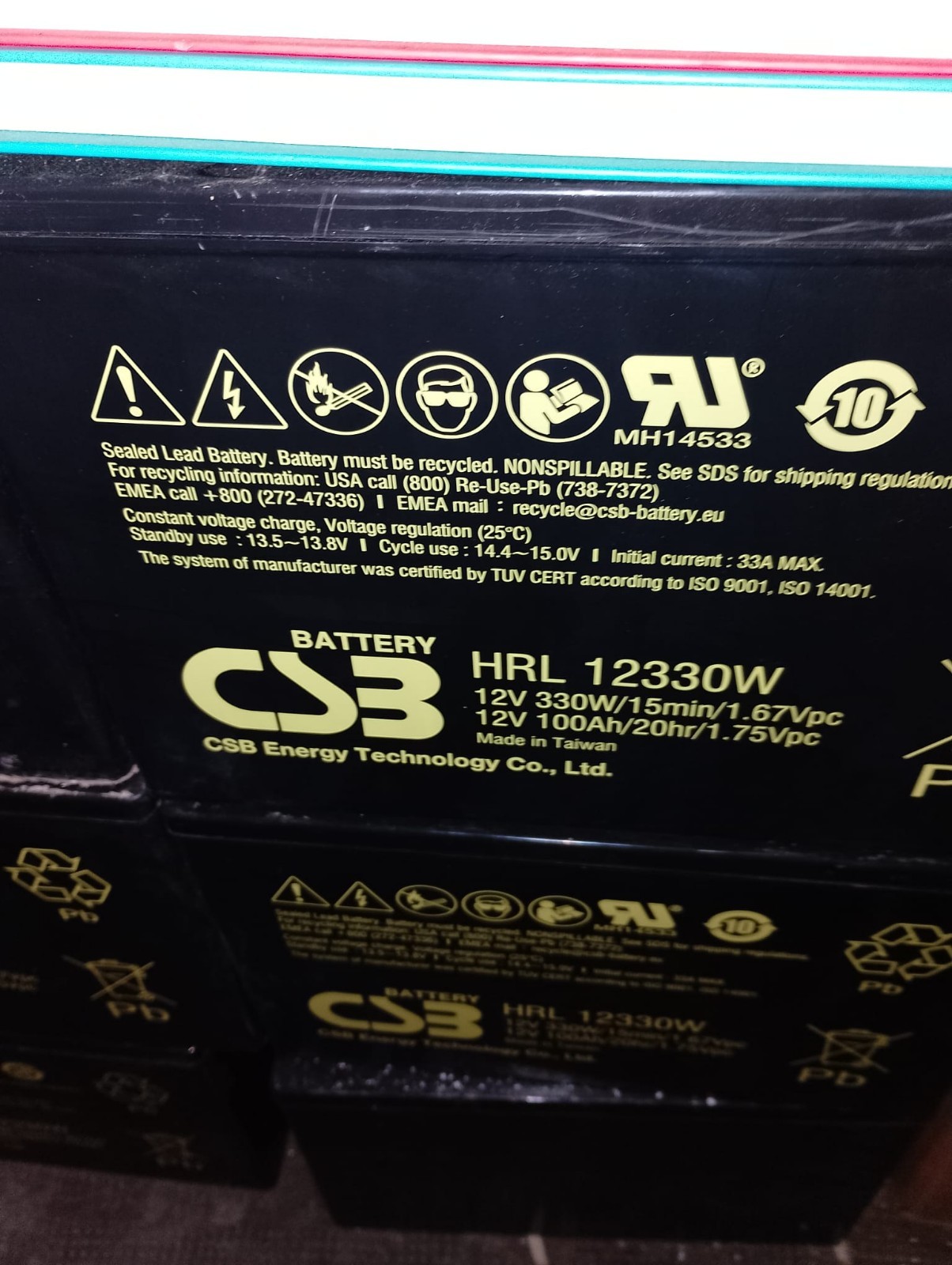 Batteria AGM CSB HRL 1233W 12V 100Ah | Soluzione Energetica Premium