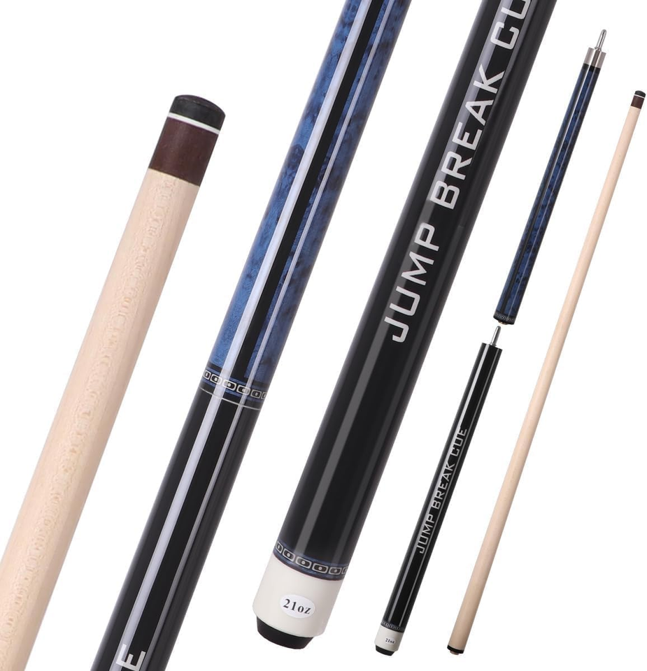 Heavy Hitter 3-Piece Jump Break Cue Stick, 23Oz Heavy Jump Break Pool ...