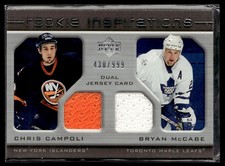 2005-06 Upper Deck Rookie Update Chris Campoli/Bryan McCabe Rookie 430/999 New
