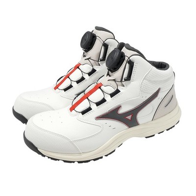 Mizuno Prime Fit LS III 3 71M BOA Wide Ivory Grey Men Work Shoes