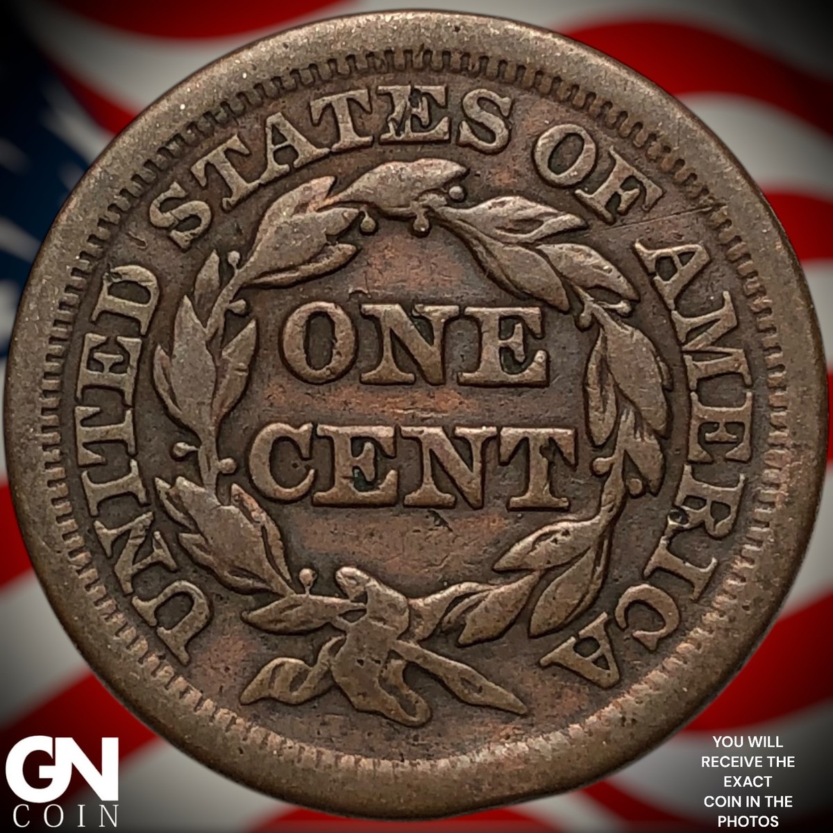 1852 Braided Hair Large Cent Z0713 | eBay